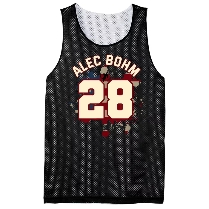 Alec Bohm Vintage Flag Mesh Reversible Basketball Jersey Tank