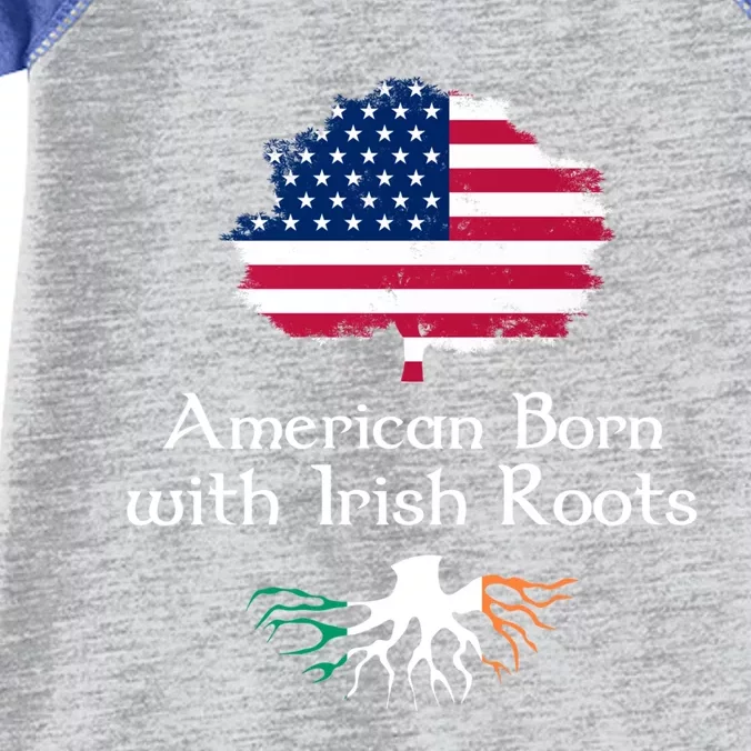 American Born With Irish Roots St Patrick's Day Gift Infant Baby Jersey Bodysuit