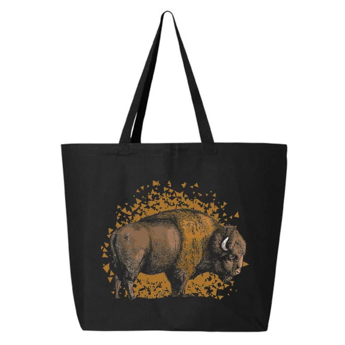 American Bison Wild Animal Gift Idea Men Kids Buffalo 25L Jumbo Tote