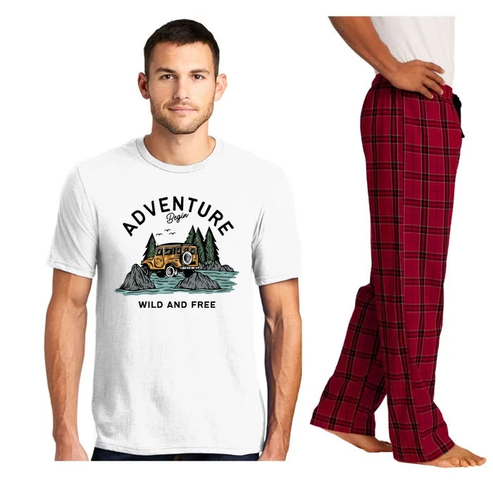 Adventure Begin Wild And Free Pajama Set