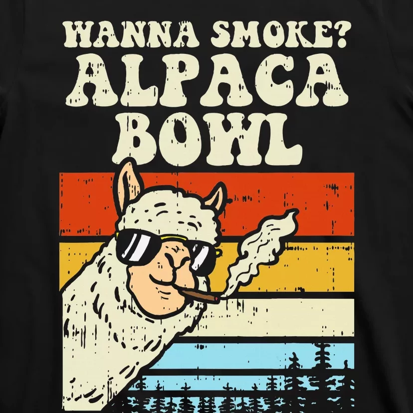 Alpaca Bowl Weed Funny Cannabis 420 Stoner Gift T-Shirt