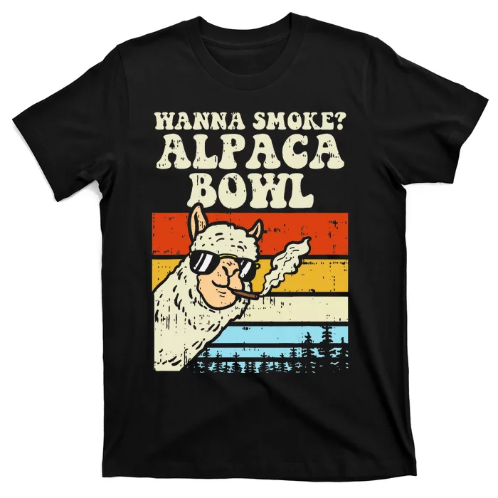 Alpaca Bowl Weed Funny Cannabis 420 Stoner Gift T-Shirt