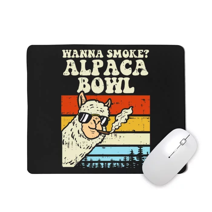 Alpaca Bowl Weed Funny Cannabis 420 Stoner Gift Mousepad