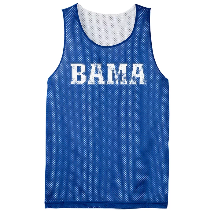 Alabama Bama White Al State Mesh Reversible Basketball Jersey Tank