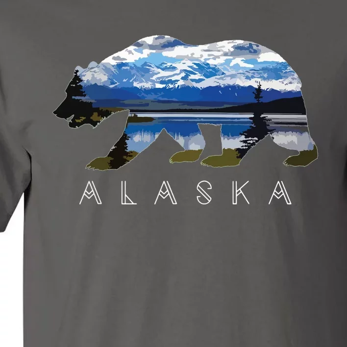 Alaskan Bear With Lake Mountain Souvenir Tall T-Shirt