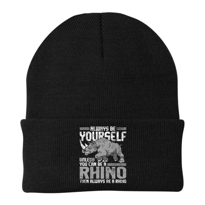 Always Be Yourself Unless Rhinoceros Zoology Rhino Lover Knit Cap Winter Beanie