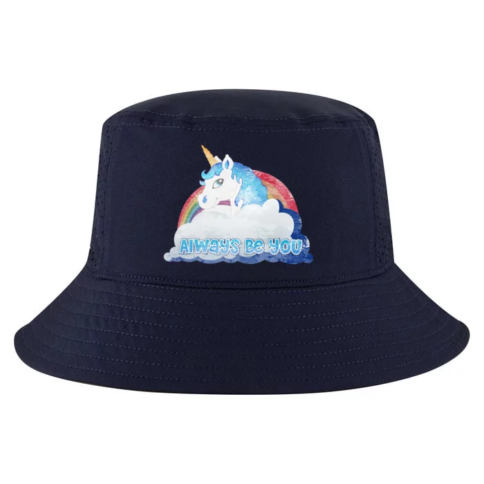 Always Be You Unicorn Rainbow Quote Cool Comfort Performance Bucket Hat