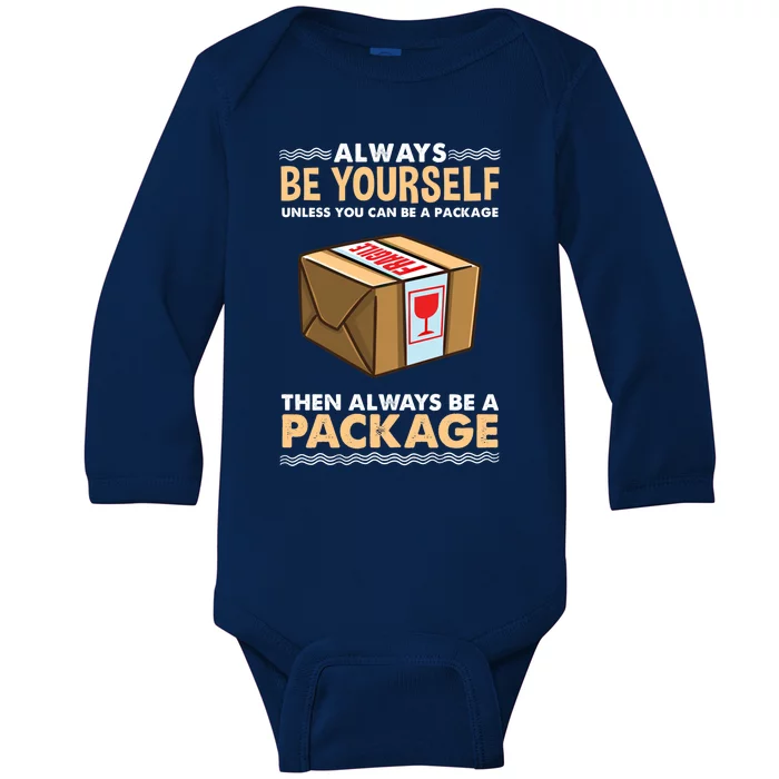 Always Be Yours Package Mail Gift Baby Long Sleeve Bodysuit