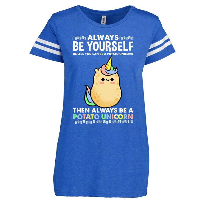 Always Be Yours Potato Unicorn Gift Enza Ladies Jersey Football T-Shirt