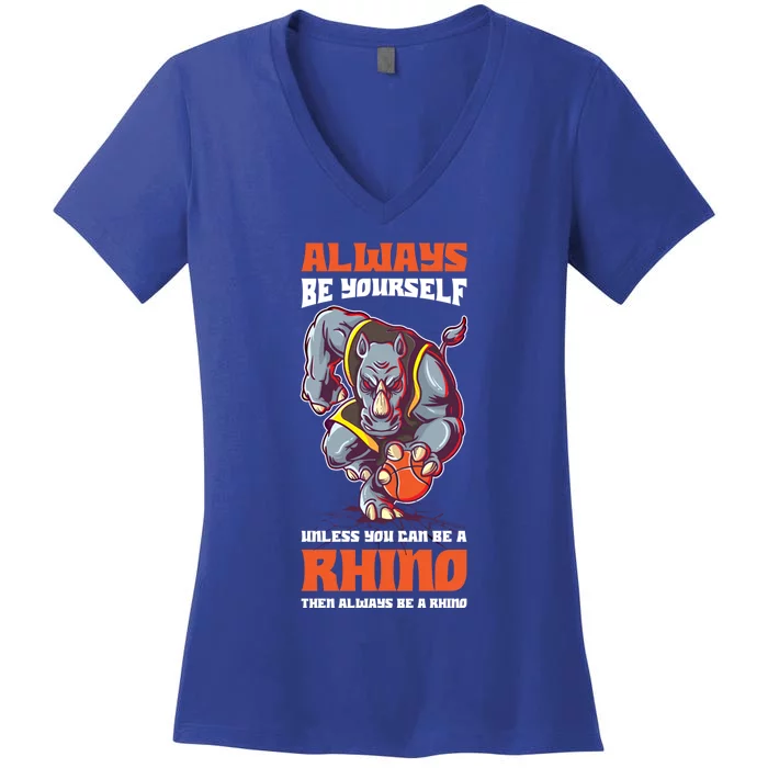 Always Be Yours Rhino Gift Women's V-Neck T-Shirt