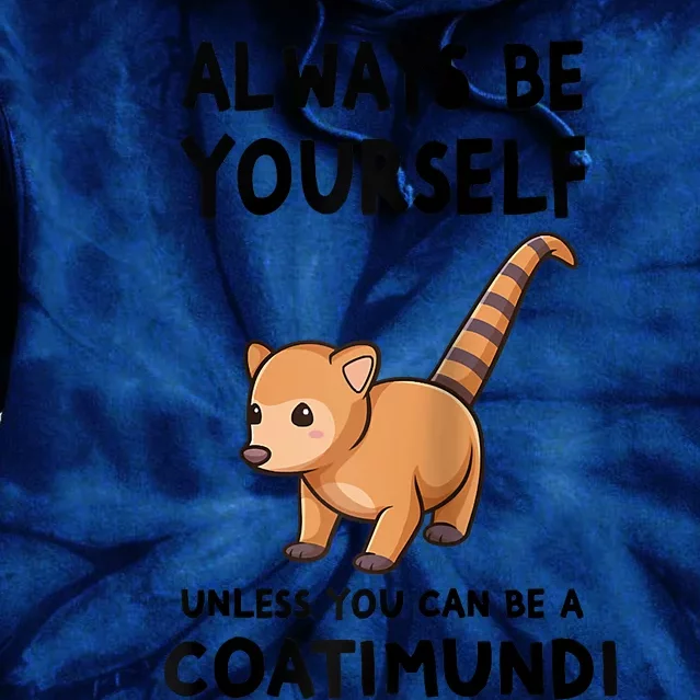 Always Be Yourself Unless You Can Be A Coatimundi Raglan Baseball Tie Dye Hoodie