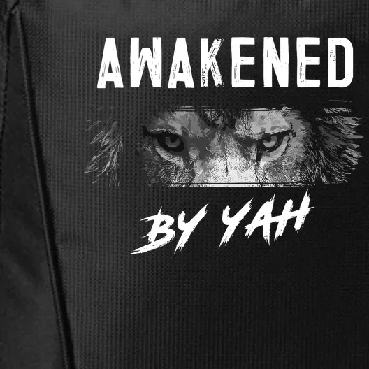 Awakened By Yah Hebrew Israelite Lion Of Judah Jewish City Backpack