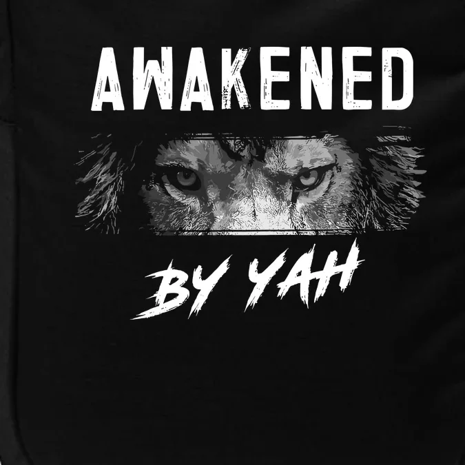 Awakened By Yah Hebrew Israelite Lion Of Judah Jewish Impact Tech Backpack