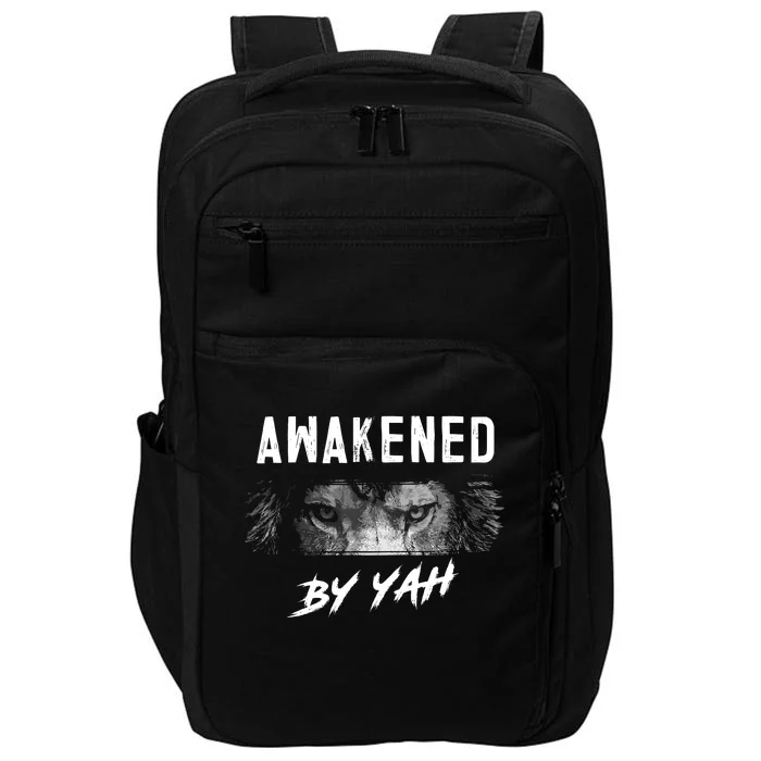 Awakened By Yah Hebrew Israelite Lion Of Judah Jewish Impact Tech Backpack