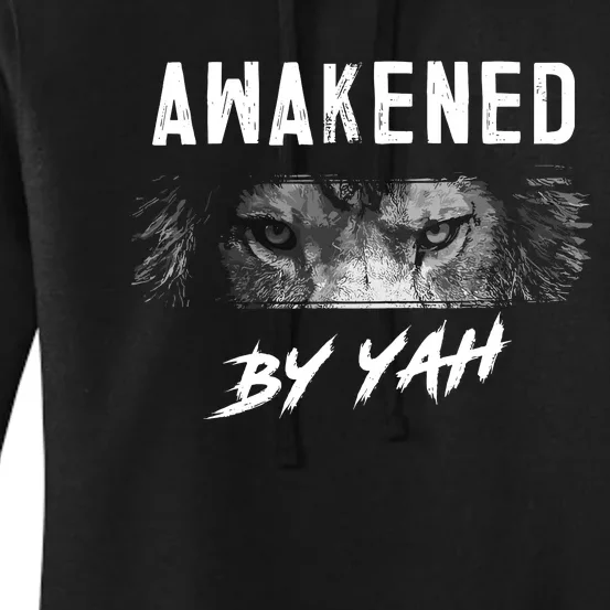 Awakened By Yah Hebrew Israelite Lion Of Judah Jewish Women's Pullover Hoodie