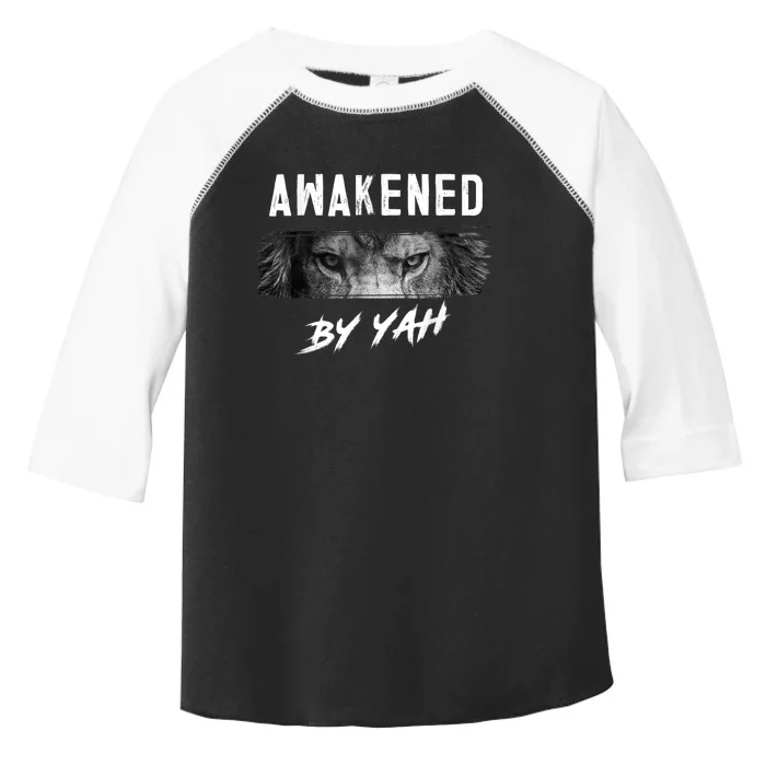 Awakened By Yah Hebrew Israelite Lion Of Judah Jewish Toddler Fine Jersey T-Shirt