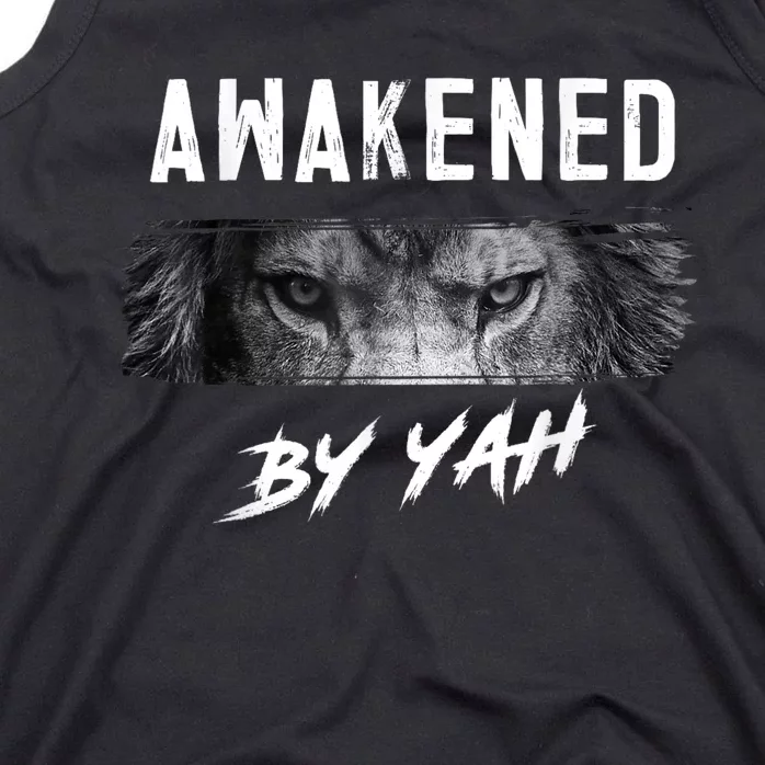 Awakened By Yah Hebrew Israelite Lion Of Judah Jewish Tank Top