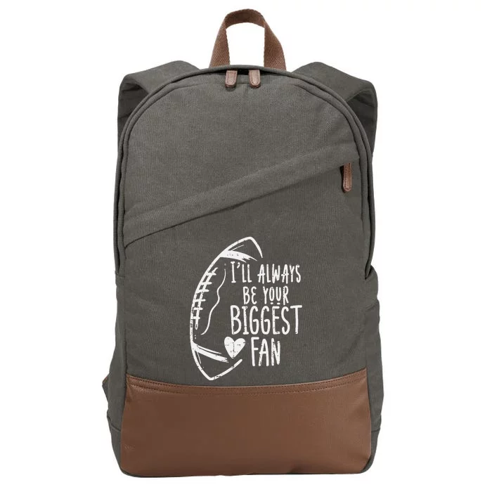 Always Be Your Biggest Fan American Football Cotton Canvas Backpack