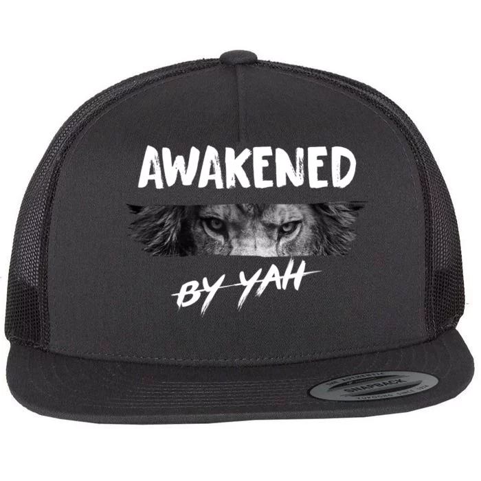 Awakened By Yah Flat Bill Trucker Hat