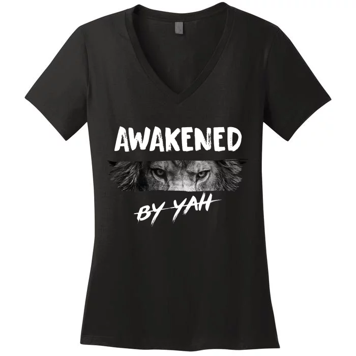 Awakened By Yah Women's V-Neck T-Shirt