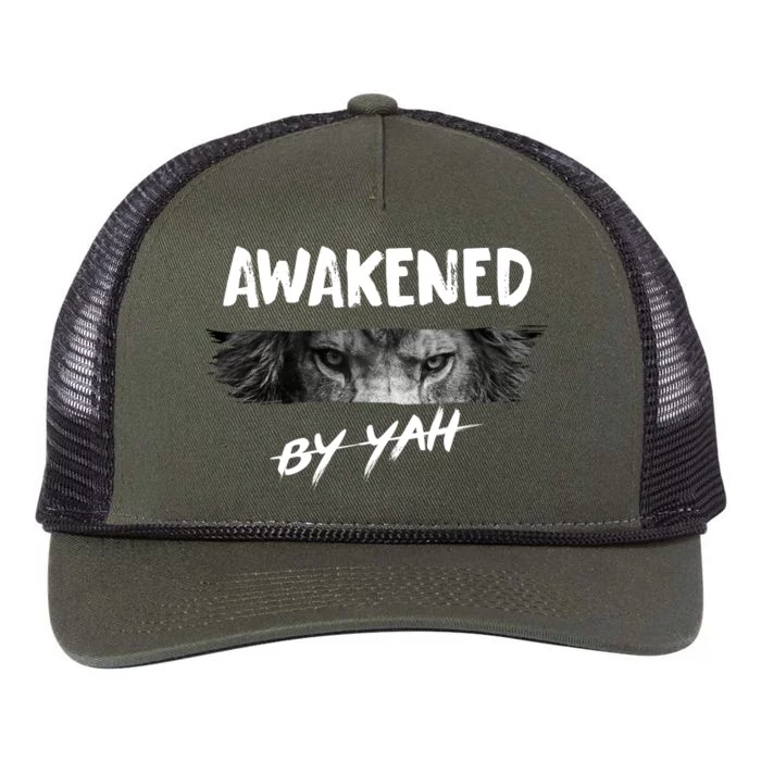 Awakened By Yah Retro Rope Trucker Hat Cap