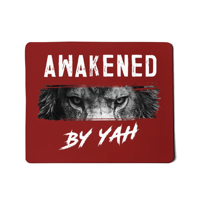 Awakened By Yah Hebrew Israelite Lion Of Judah Jewish Mousepad