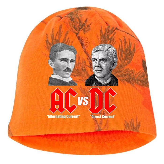 AC VS DC Thomas Edison Nikola Tesla Kati - Camo Knit Beanie