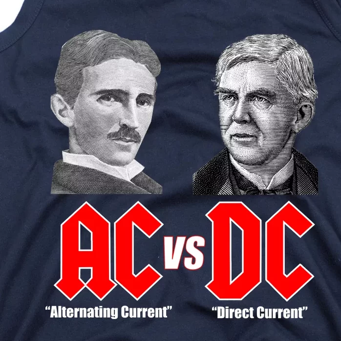 AC VS DC Thomas Edison Nikola Tesla Tank Top