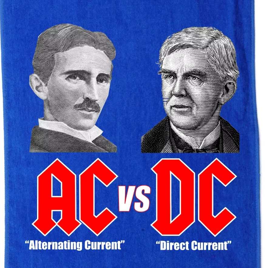 AC VS DC Thomas Edison Nikola Tesla Platinum Collection Golf Towel