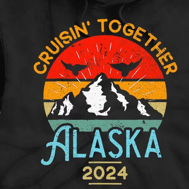 Alaska Cruise 2024 Family Friends Group Travel Matching Tie Dye Hoodie