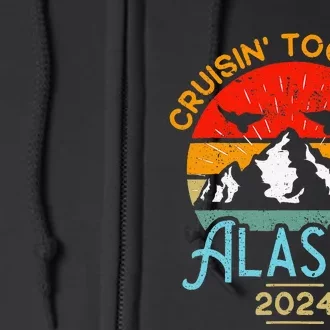 Alaska Cruise 2024 Family Friends Group Travel Matching Full Zip Hoodie