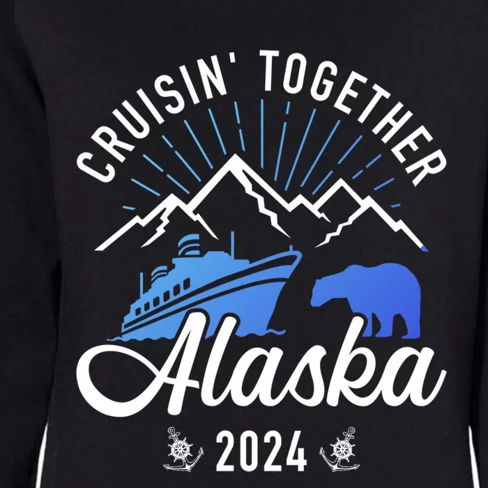 Alaska Cruise 2024 Family Friends Group Travel Matching Womens California Wash Sweatshirt