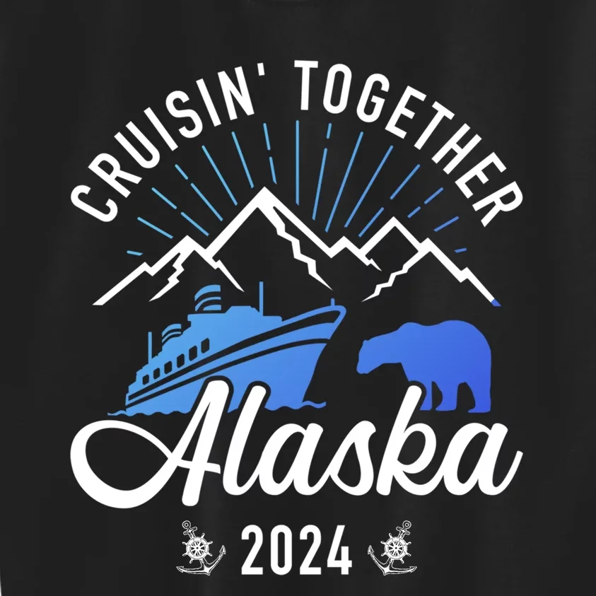 Alaska Cruise 2024 Family Friends Group Travel Matching Kids Sweatshirt