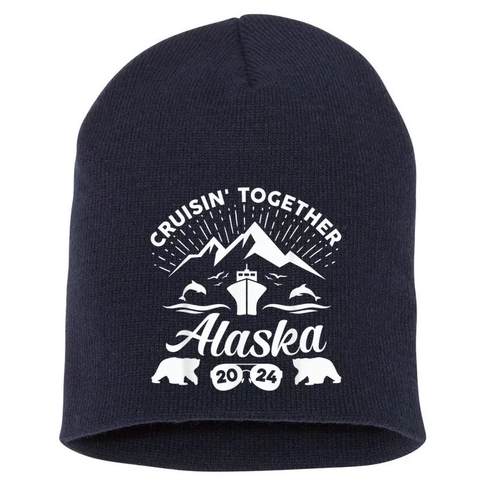 Alaska Cruise 2024 Family Summer Vacation Travel Matching Short Acrylic Beanie