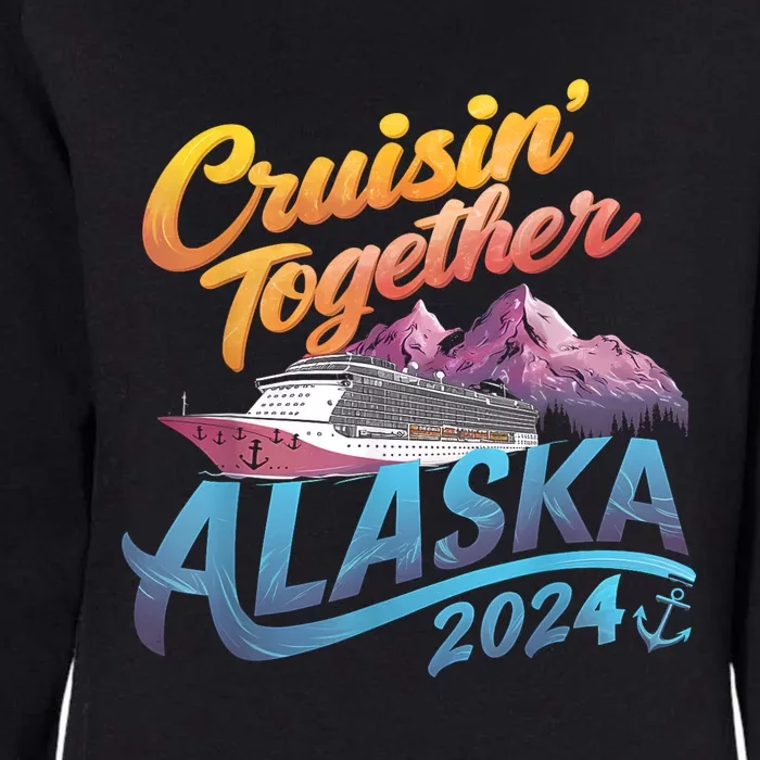 Alaska Cruise 2024 Family Cruise 2024 Cruisin Together Womens California Wash Sweatshirt