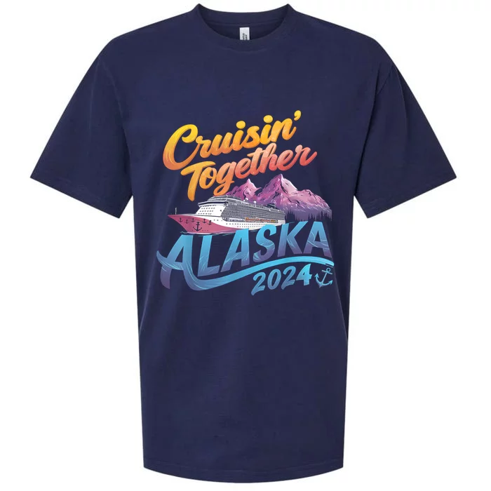 Alaska Cruise 2024 Family Cruise 2024 Cruisin Together Sueded Cloud Jersey T-Shirt