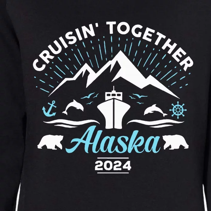 Alaska Cruise 2024 Family Friends Group Travel Matching Womens California Wash Sweatshirt