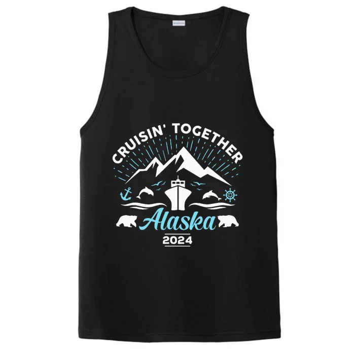 Alaska Cruise 2024 Family Friends Group Travel Matching Performance Tank