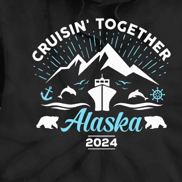 Alaska Cruise 2024 Family Friends Group Travel Matching Tie Dye Hoodie