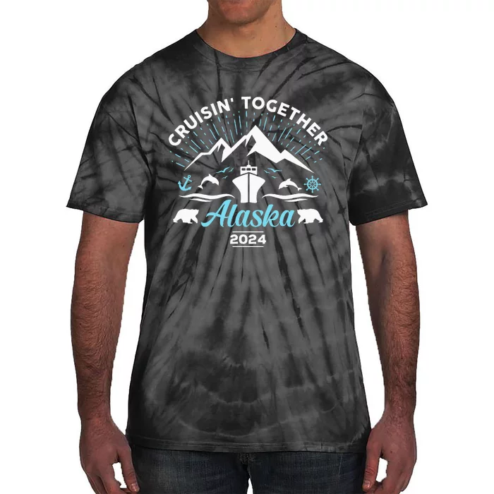 Alaska Cruise 2024 Family Friends Group Travel Matching Tie-Dye T-Shirt