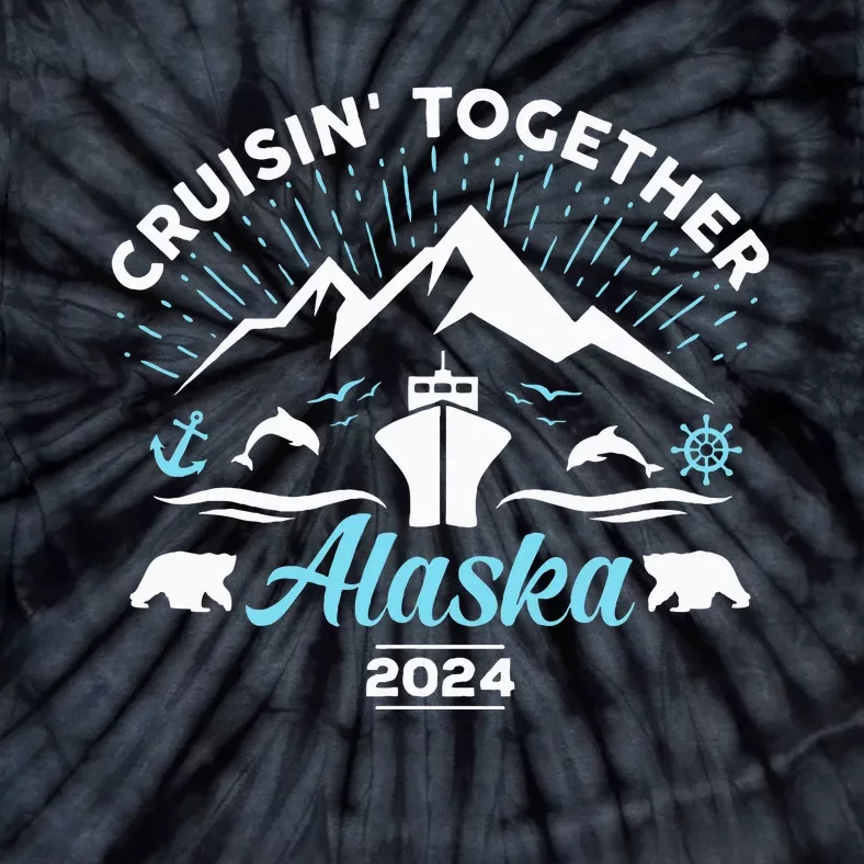 Alaska Cruise 2024 Family Friends Group Travel Matching Tie-Dye T-Shirt