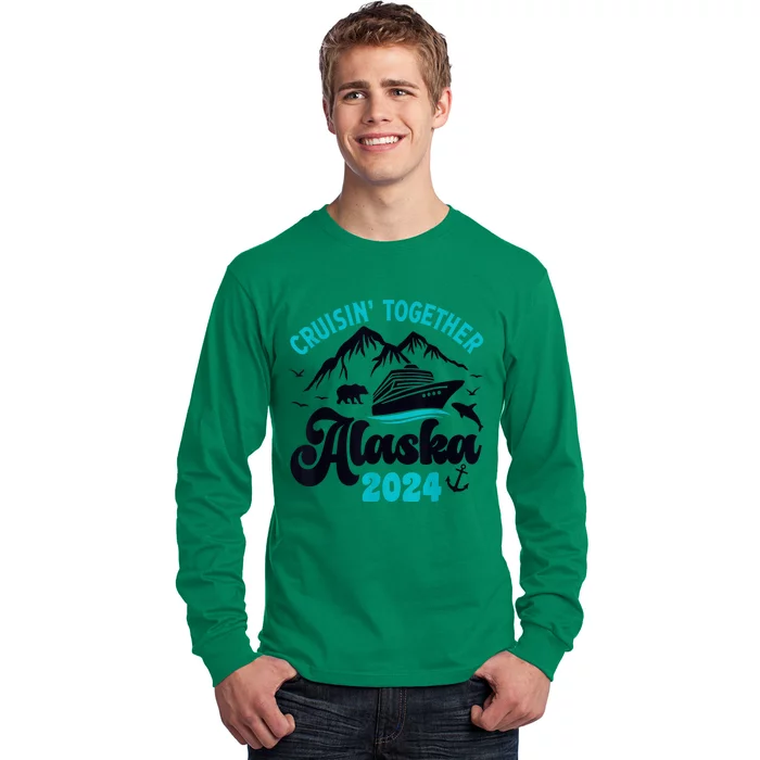 Alaska Cruise 2024 Matching Family  Wo Kid Girl Boy Long Sleeve Shirt