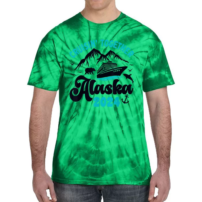 Alaska Cruise 2024 Matching Family  Wo Kid Girl Boy Tie-Dye T-Shirt