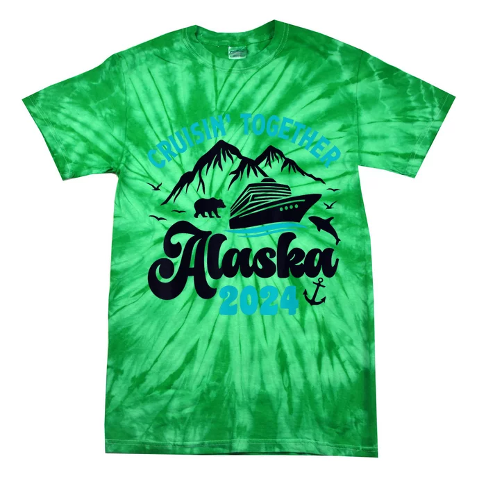 Alaska Cruise 2024 Matching Family  Wo Kid Girl Boy Tie-Dye T-Shirt