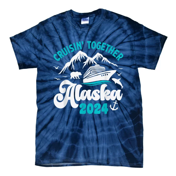 Alaska Cruise 2024 Matching Family  Wo Kid Girl Boy Tie-Dye T-Shirt