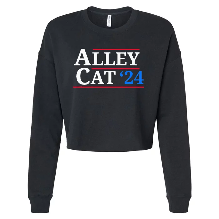 Alley Cat 2024 You Have The Morals Of An Alley Cat Cropped Pullover Crew