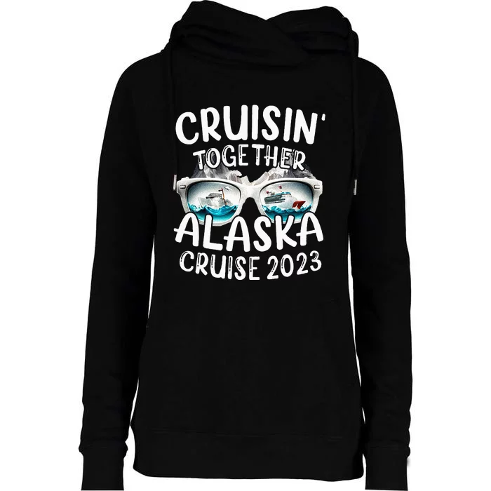 Alaska Cruise 23 Family Matching Vacation Alaska Trip Womens Funnel Neck Pullover Hood