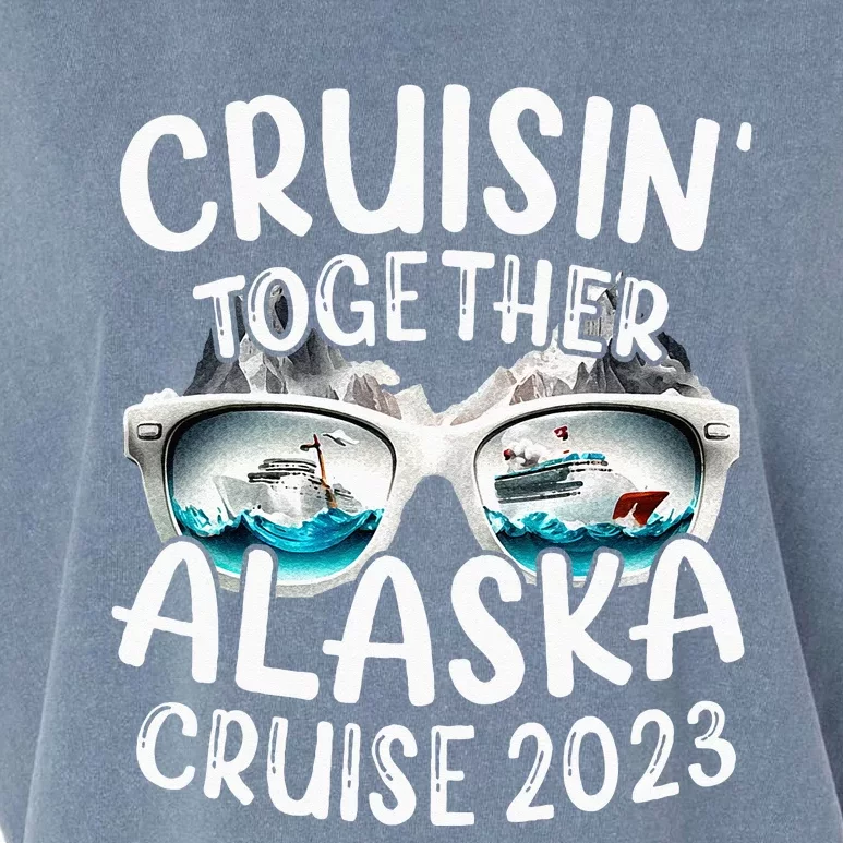 Alaska Cruise 23 Family Matching Vacation Alaska Trip Garment-Dyed Women's Muscle Tee