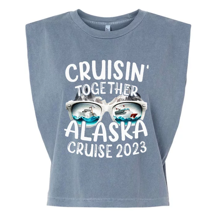 Alaska Cruise 23 Family Matching Vacation Alaska Trip Garment-Dyed Women's Muscle Tee