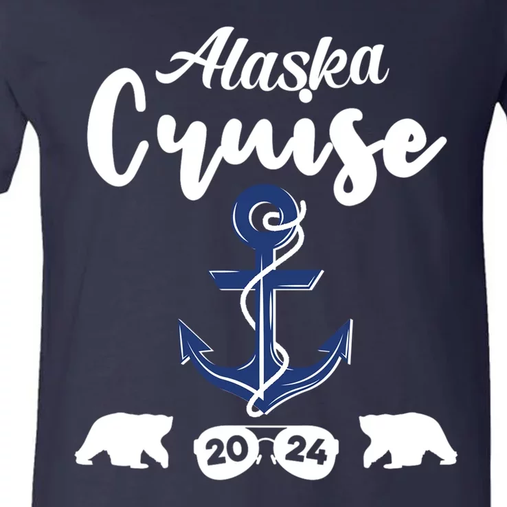 Alaska Cruise 2024 Summer Vacation V-Neck T-Shirt